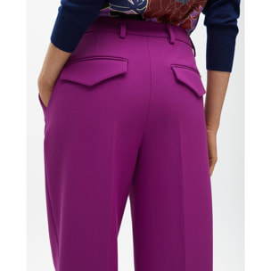 Pantaloni da completo dritti in tessuto confortevole