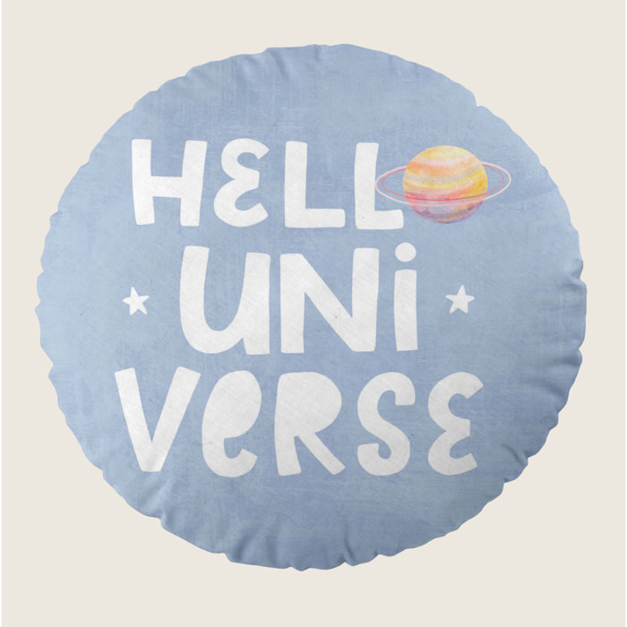 Cool Kids - Cojín Redondo Estampado - Con Relleno - 100% Algodón - Astro