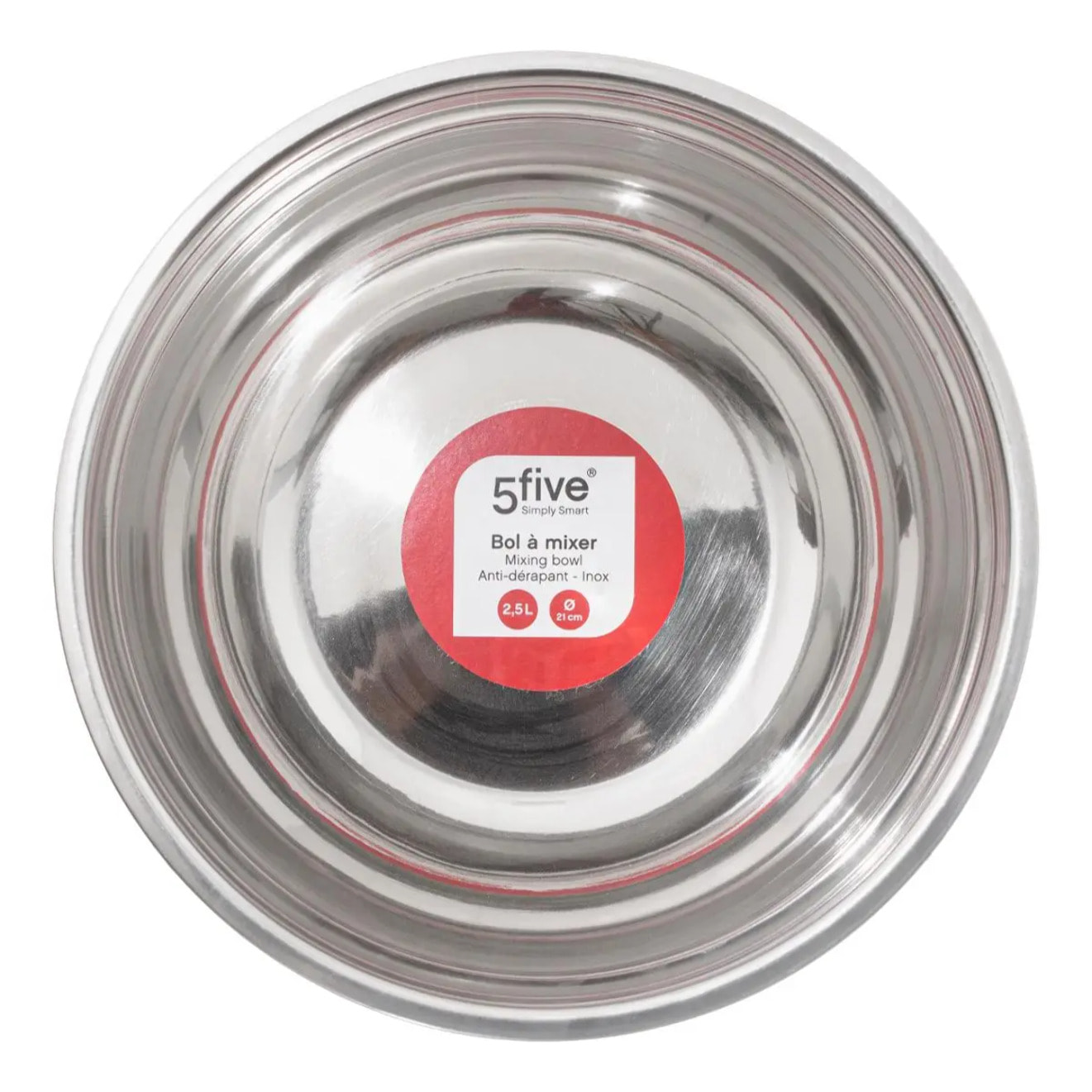 Saladier antidérapant D17cm inox