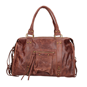 Borsa a spalla da donna - Modello Elara - Vera pelle - 41.0 x 28.0 x 13.0 cm