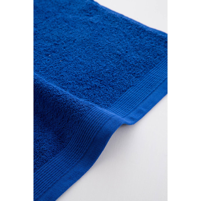 Set de 3 serviettes en coton 450 gr/m2 couleur Bleu