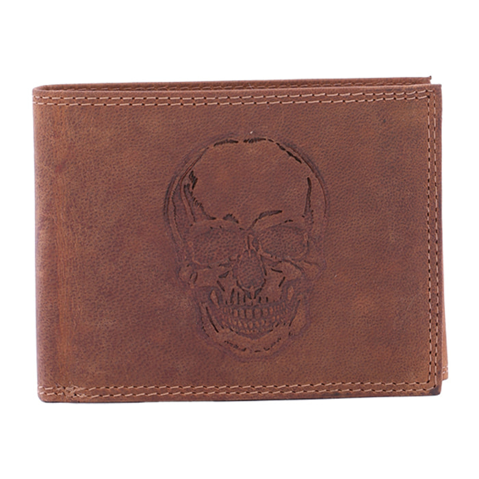 Portafoglio  da uomo In Vera pelle Made in Italy 9,5x12,5x2,5 cm