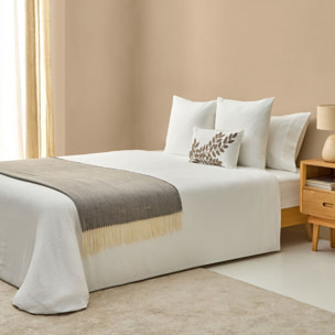 Funda nórdica texturizada Fremat color blanco 100% Algodón