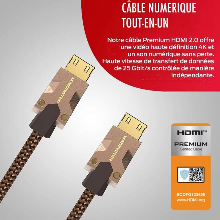 Monster Cable Câble fibre optique M1000 3M