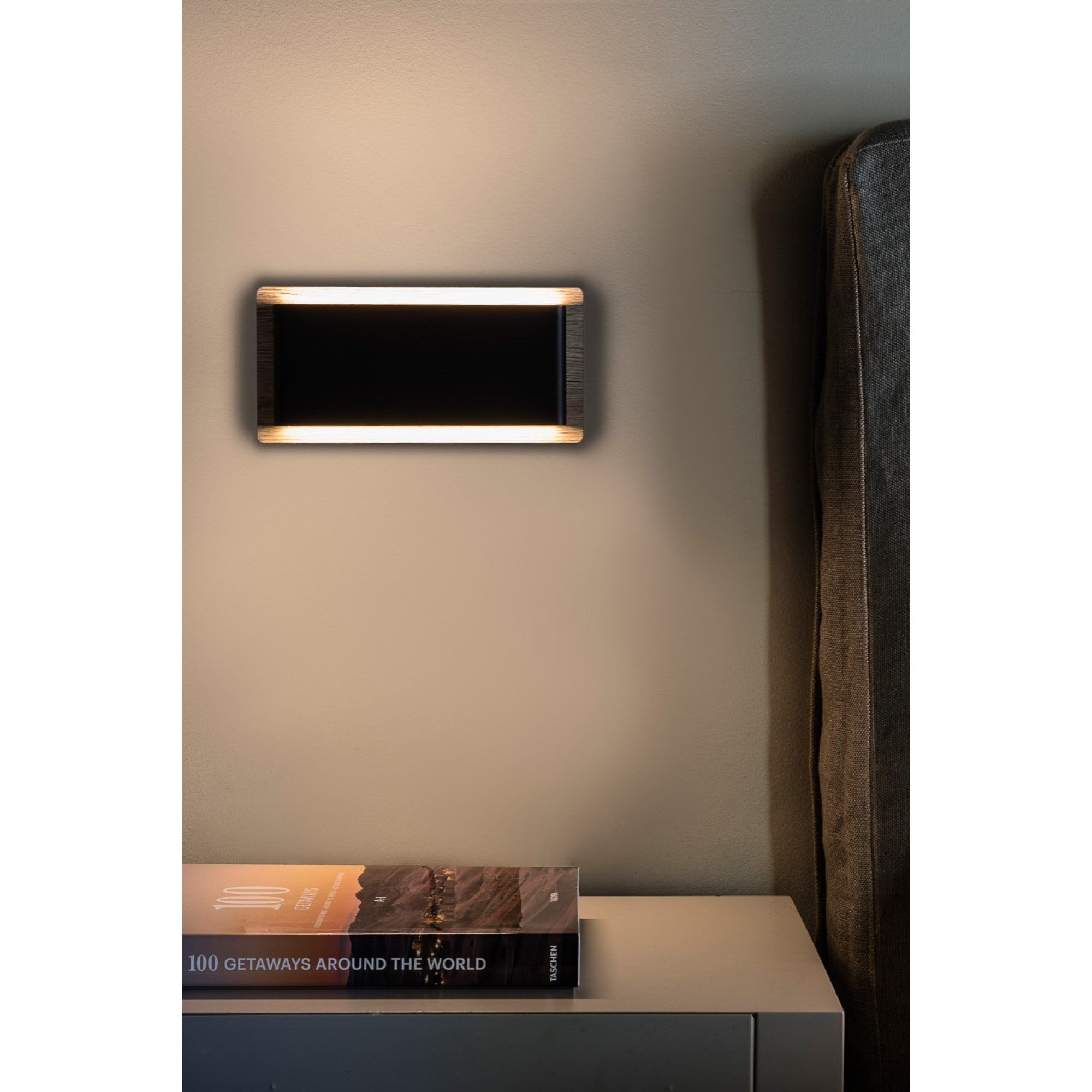 MOOD RCT Lampe applique noire et bois