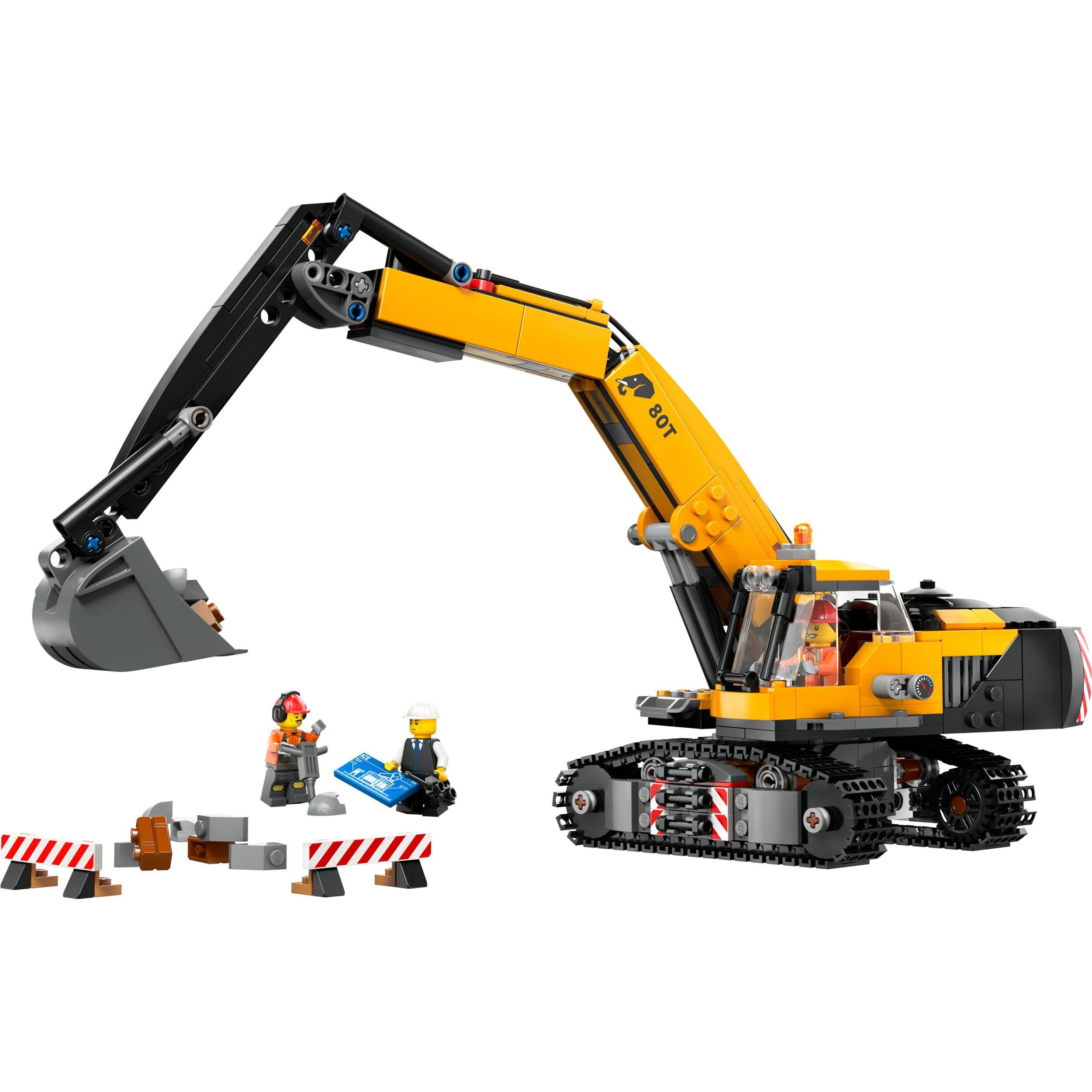 LEGO CITY 60420 - ESCAVATORE DA CANTIERE GIALLO