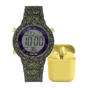 Reloj Watxandco WAPACKEAR12_M Mujer Digital Cuarzo con Correa de Silicona