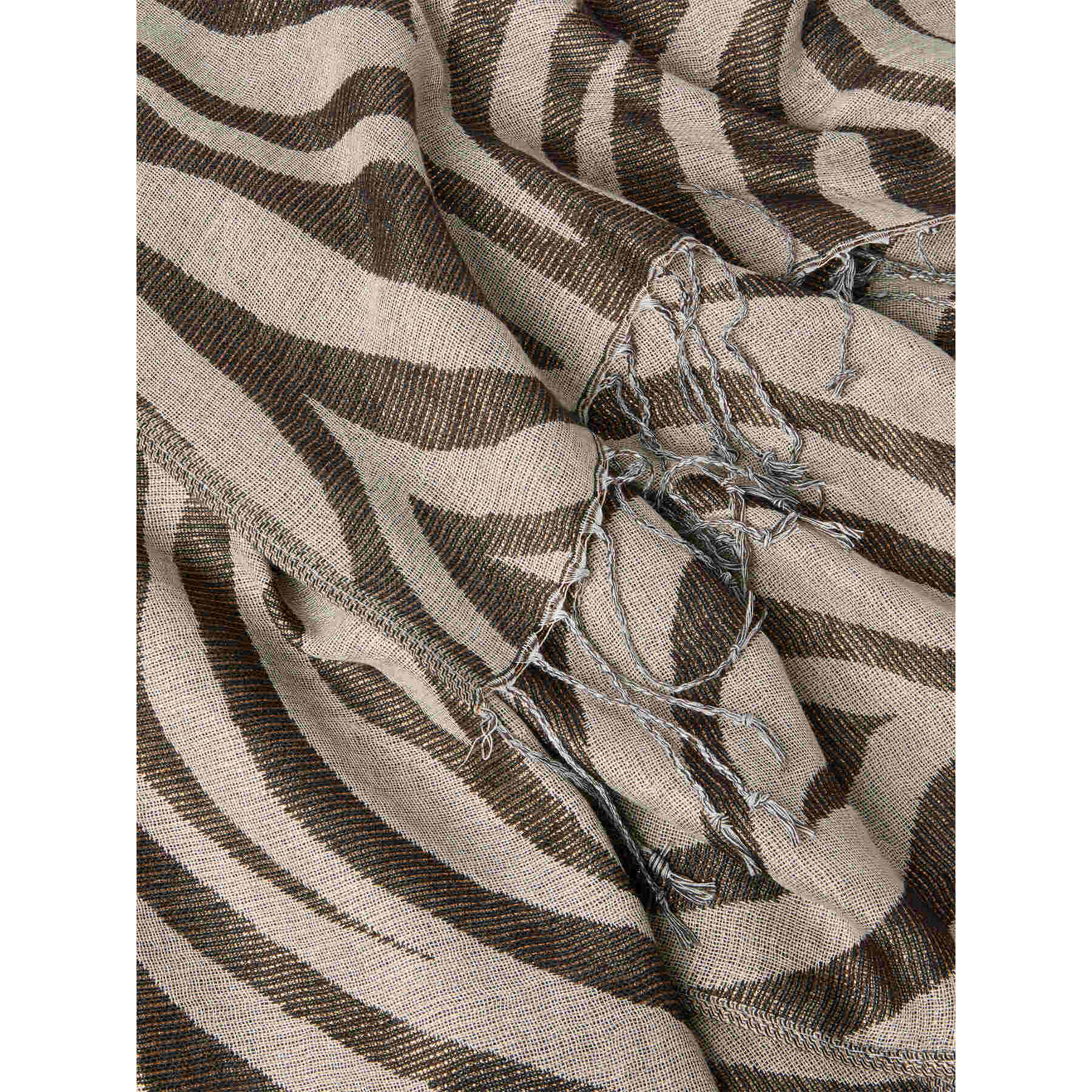 Fiorella Rubino - Foulard stampa animalier - Beige
