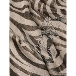 Fiorella Rubino - Foulard stampa animalier - Beige