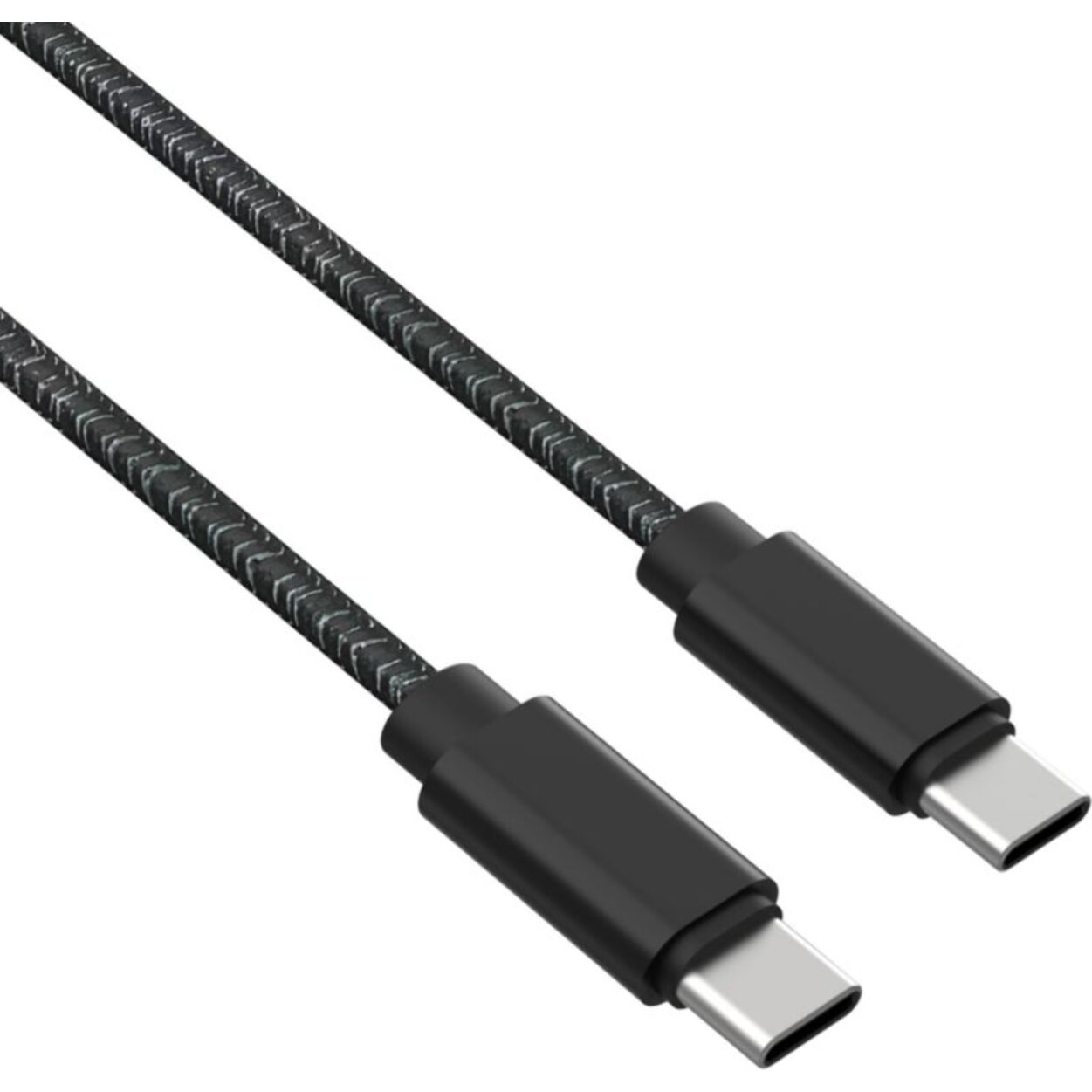 Chargeur + câble ADEQWAT 65W 2 USB-C + Câble USB-C 2M - Noir