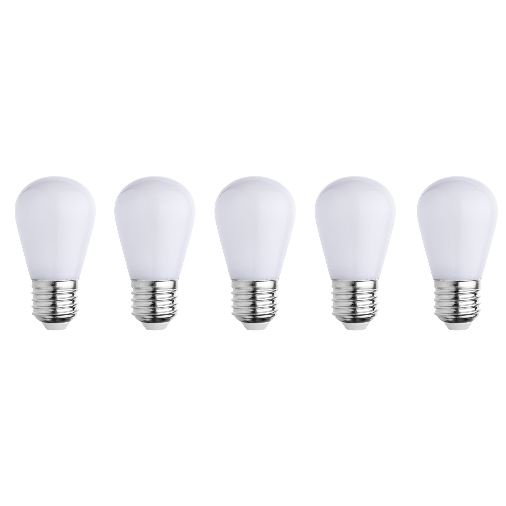 Lot de 5 ampoules blanc PARTY BULB E27 1W