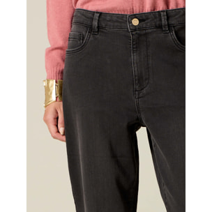 Oltre - Jeans boyslim negro washed - Negro