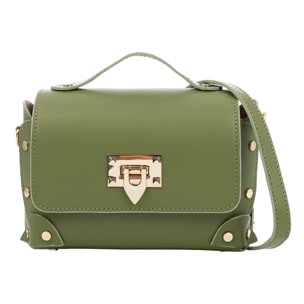 Barrali Bolso bandolera Mujer.Piel auténtica Ruga