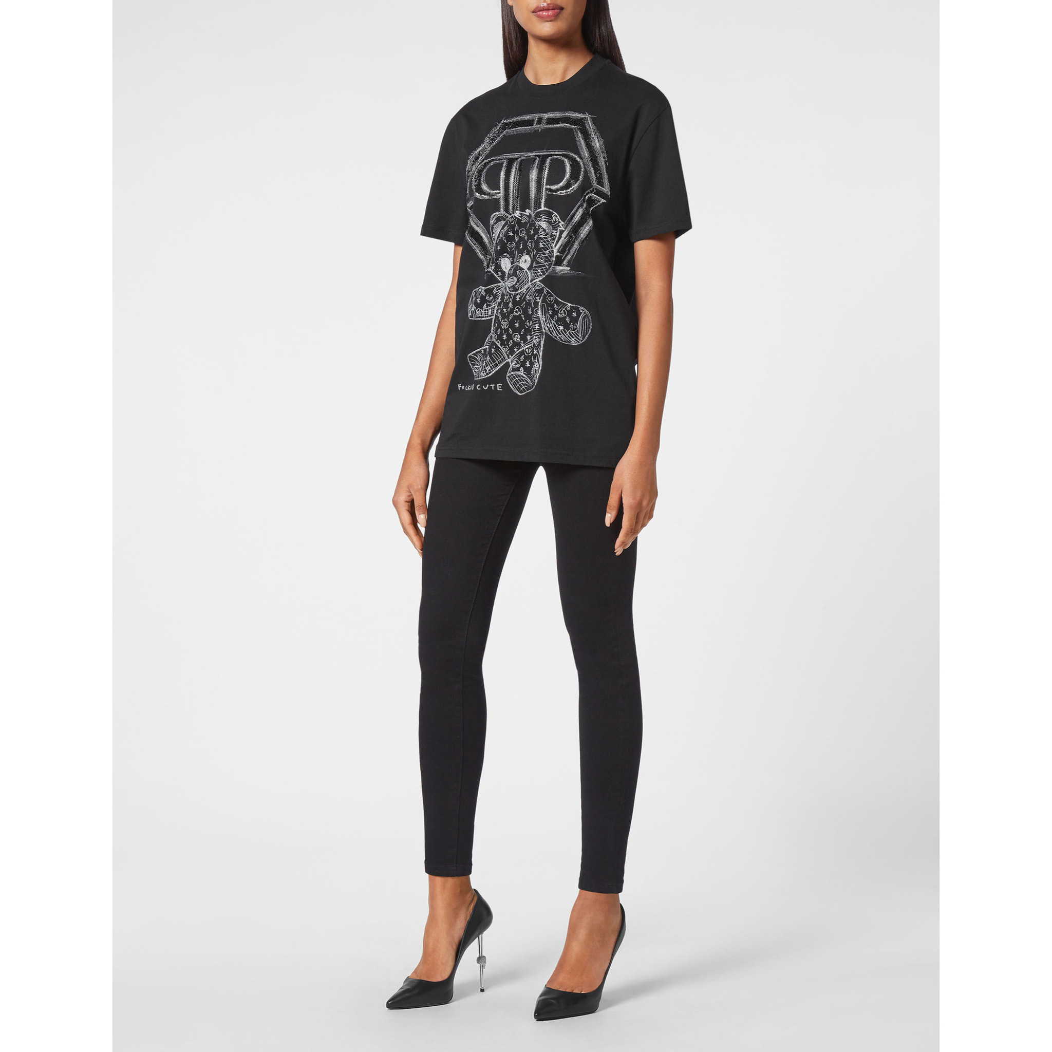 PHILIPP PLEIN T-Shirt Round Neck TEDDY