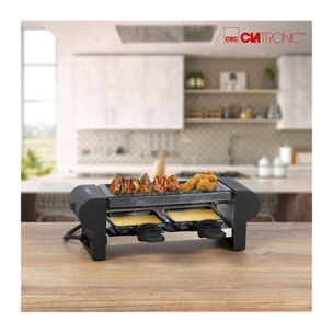 Raclette gril 2 personnes Clatronic RG3592-noir