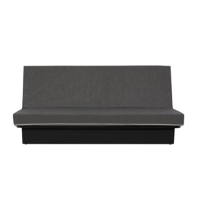 Canapé convertible Marseille, Matelas Simmons, 120 x 190 cm, marine