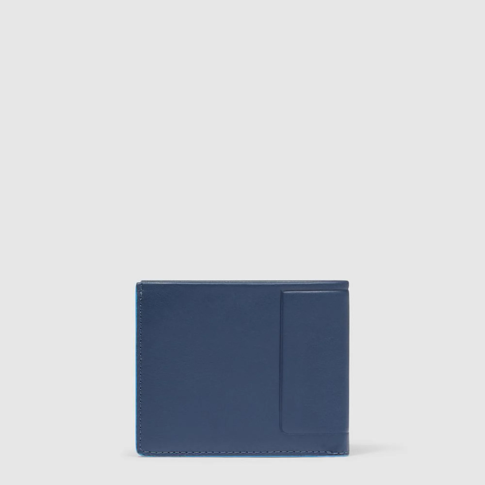 Piquadro Portafogli con portamonete, porta carte di credito, volantino staccabile e protezione RFID