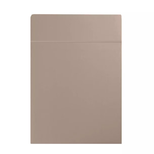 Drap plat satin de coton uni rose Ava uni rose fume