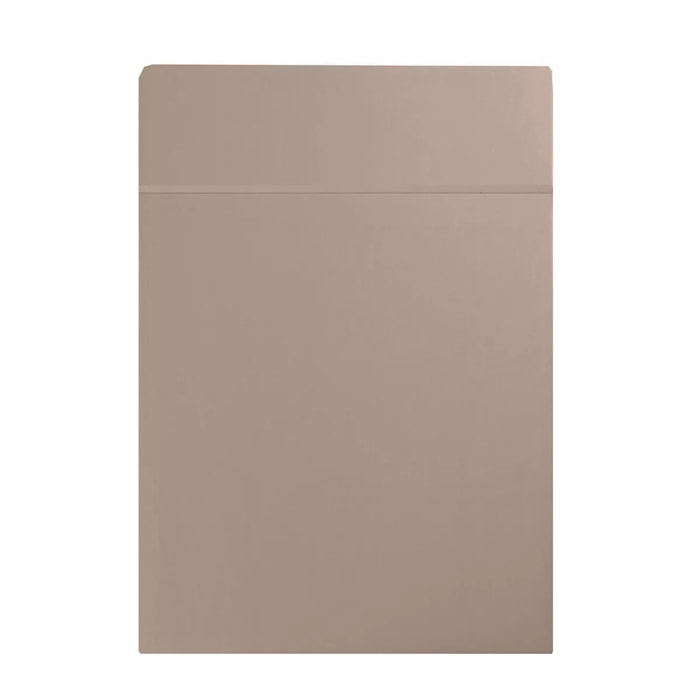 Drap plat satin de coton uni rose Ava uni rose fume