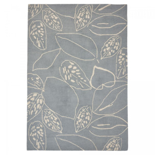Tapis salon et chambre fait à la main en laine motif floral CHICDOUE