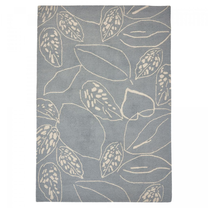 Tapis salon et chambre fait à la main en laine motif floral CHICDOUE
