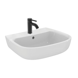 Ensemble Lavabo suspendu monotrou en porcelaine vitrifiée Kheops + Mitigeur monocommande Ideal Standard KOLVA (P098401-SET2)