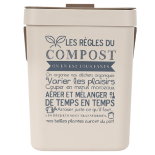 Poubelle A Compost En Plastique Avec Accroche