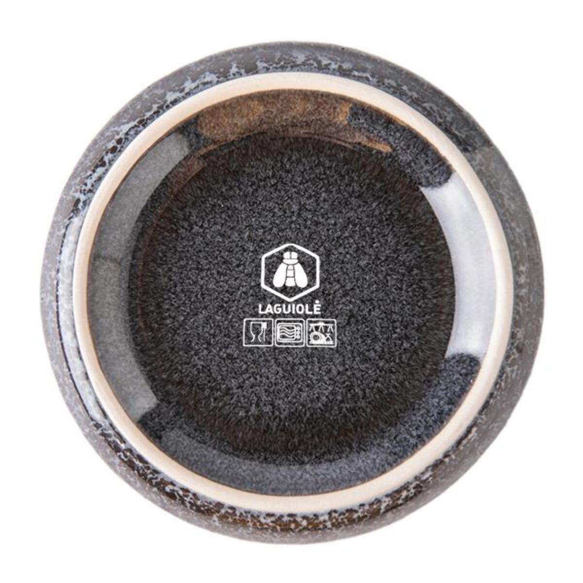 Lot de 4 tasses noir - "Charbon"