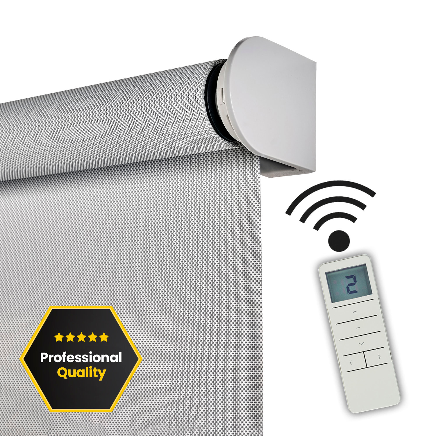 Store motorisé SCREEN PRO Solaire Gris