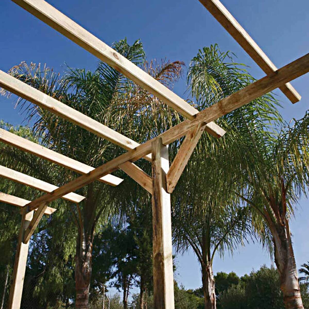 Kit Pérgola Madera 4x3.6x2.4 M + Postes 9x9
