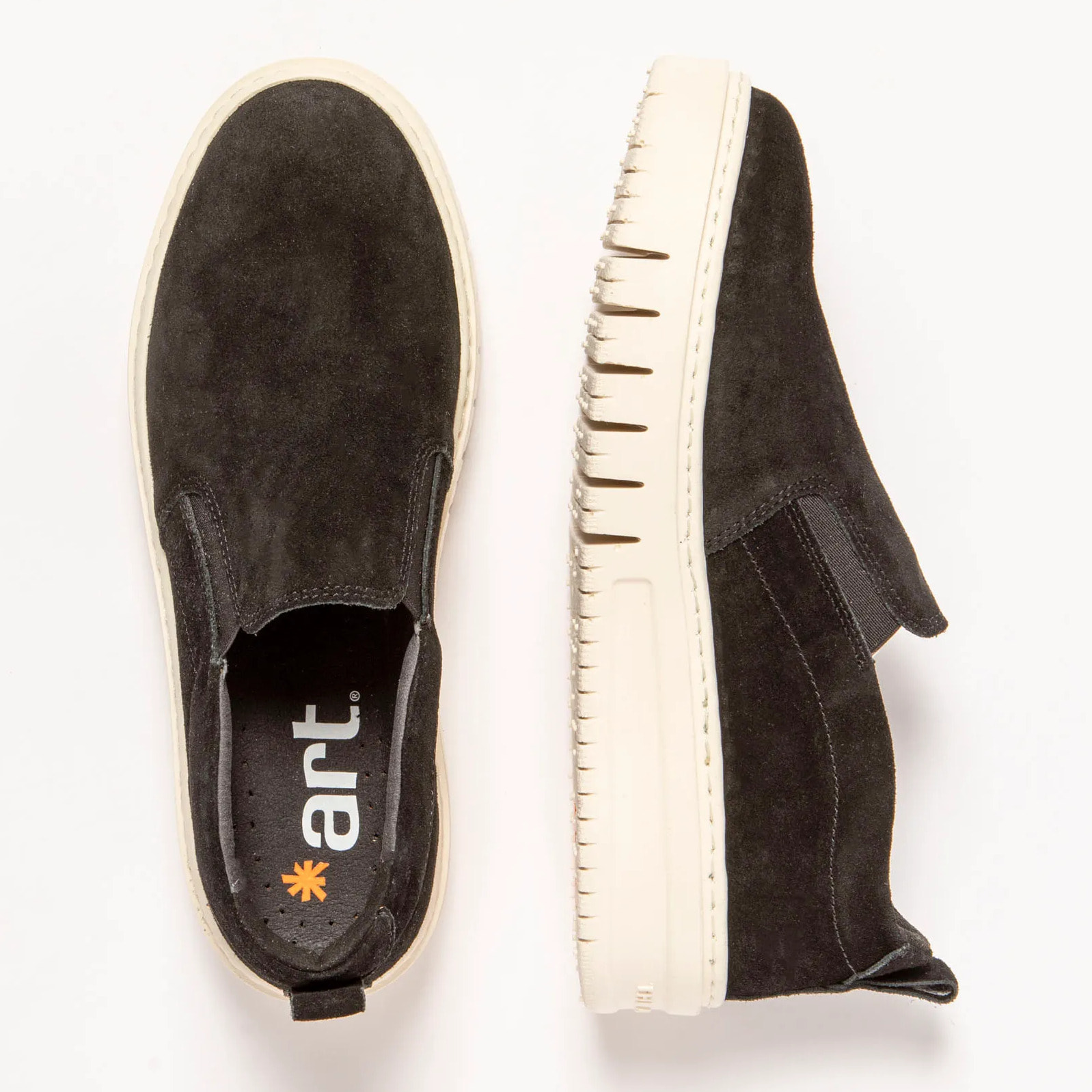 Zapatos 1784 SILK SUEDE BLACK/BELLEVILLE color Black