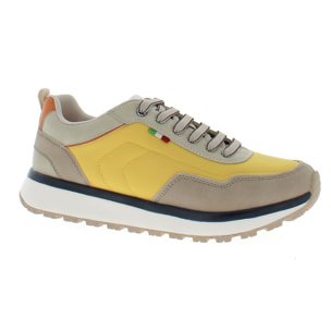Armata di Mare Scarpe Uomo Sneakers Casual Stringate con Soletta Rimovibile in Memory Foam AMU S25D742 Beige Yellow