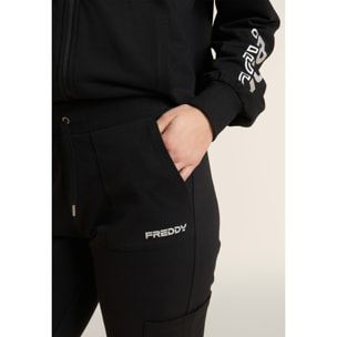 Pantaloni regular con tasche applicate e gamba dritta