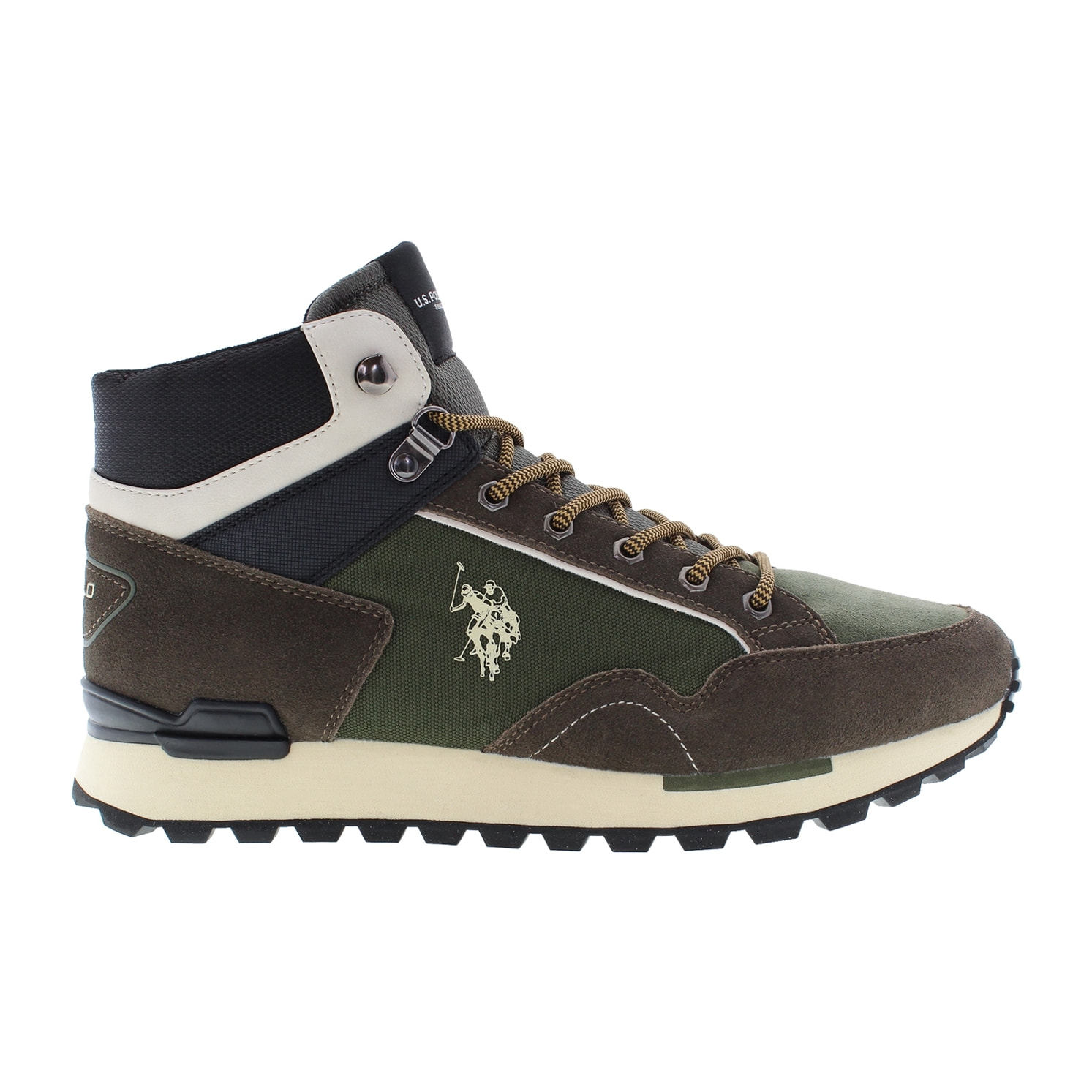 Scarponcini U.S. Polo Assn. marrone scuro-verde