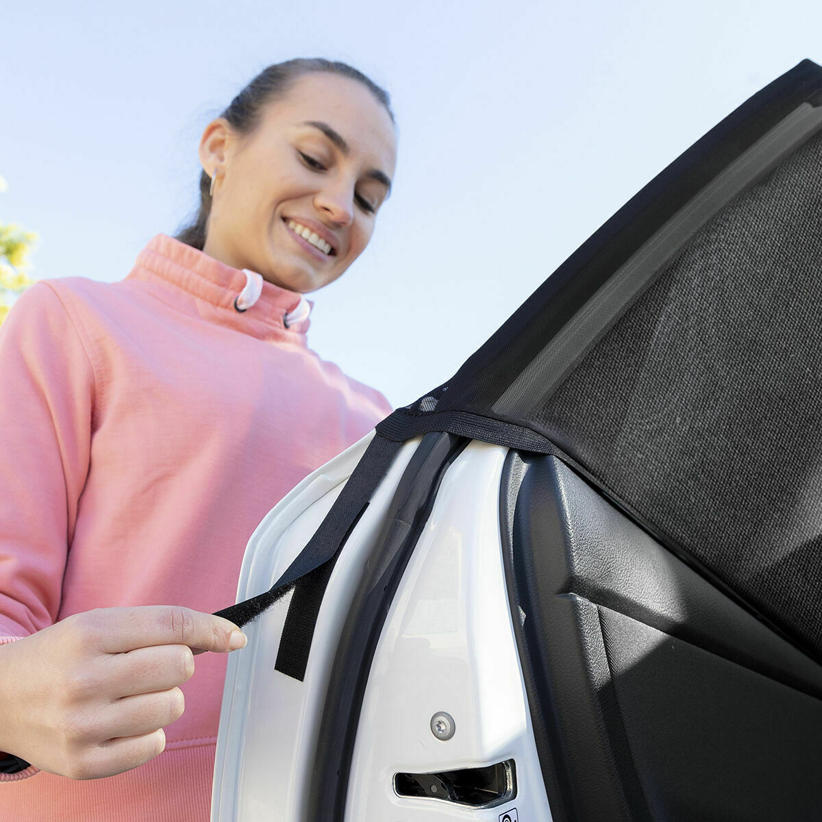 Parasol de Voiture en Maille InnovaGoods 4 Unités