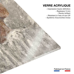 Peinture contemporaine chignon et dentelle  Tableau plexiglas