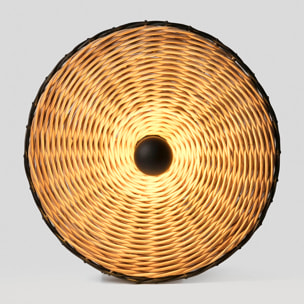 COSTAS 400 H140 Aplique/plafón negra/ratán