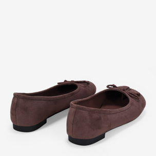 Bailarinas tabi marrones con lacito