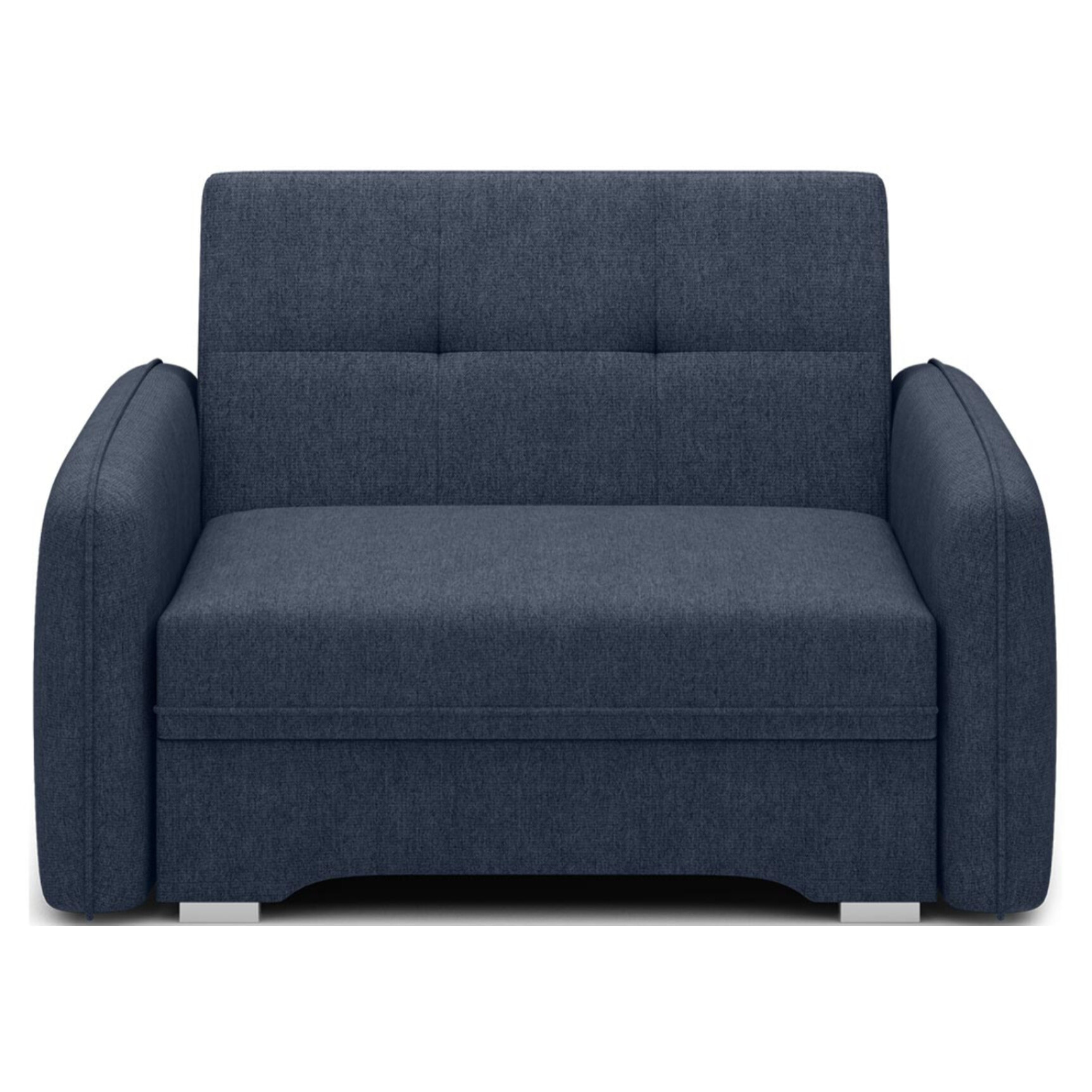 Michelle - fauteuil convertible avec coffre en velours - Bleu