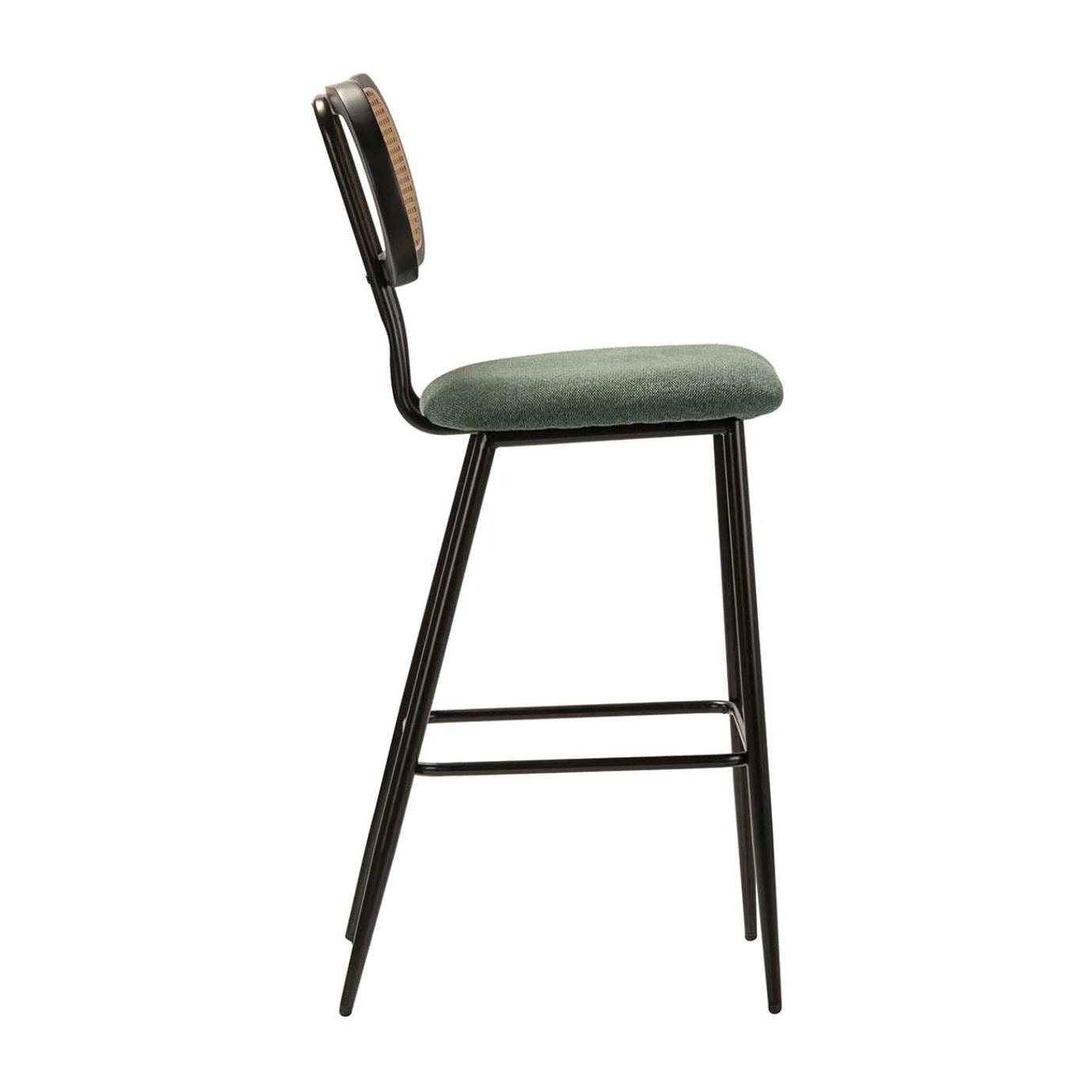 Taburete Bar Poliester Verde 45x56x109 Cm