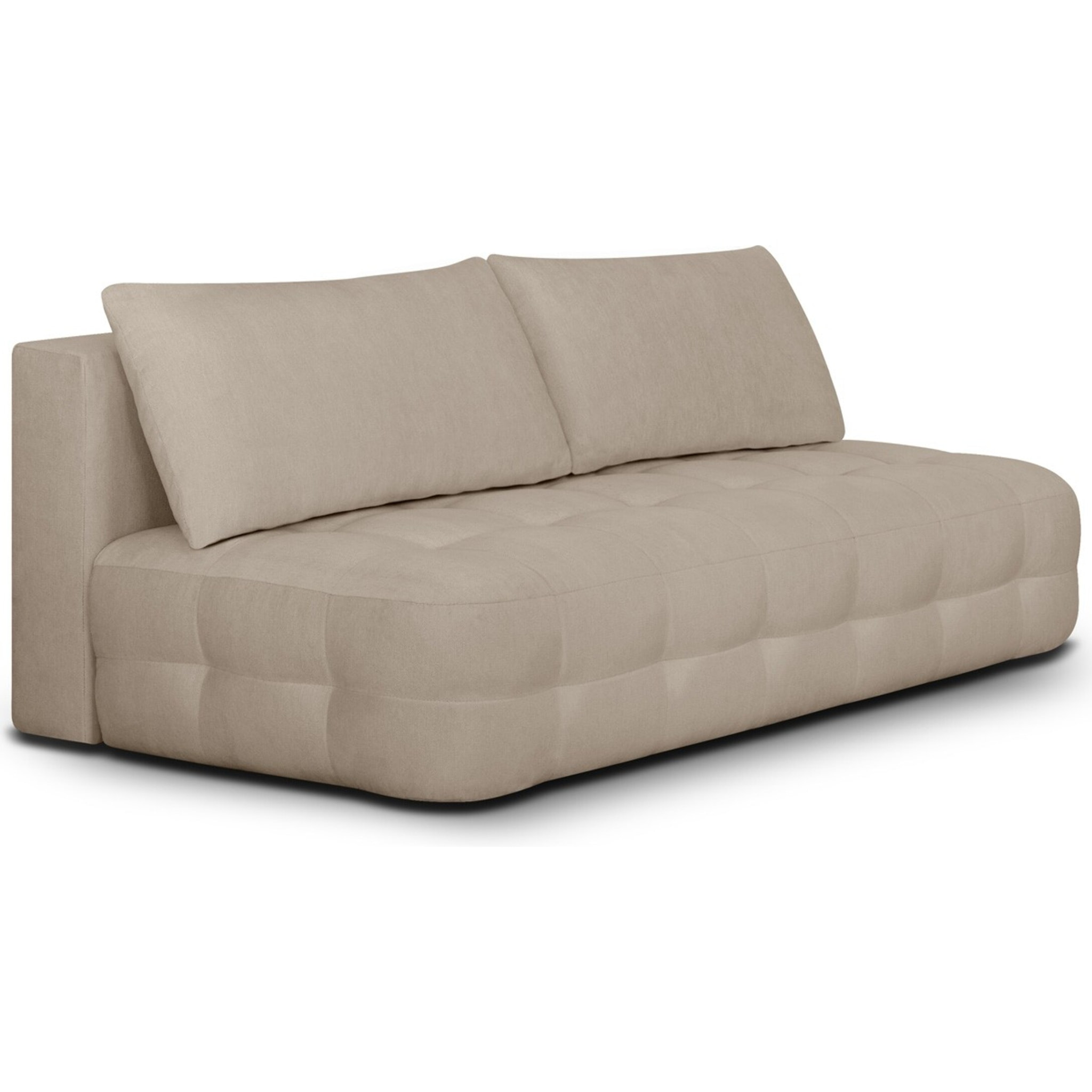 Canapé convertible 3 places en tissu chenille - LEO