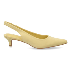 Zapato mujer slingback tacón bajo elegante