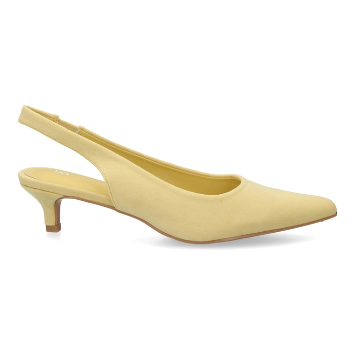 Zapato mujer slingback tacón bajo elegante