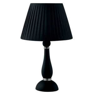 Lampada da tavolo ALFIERE in vetro soffiato nero stile candelabro