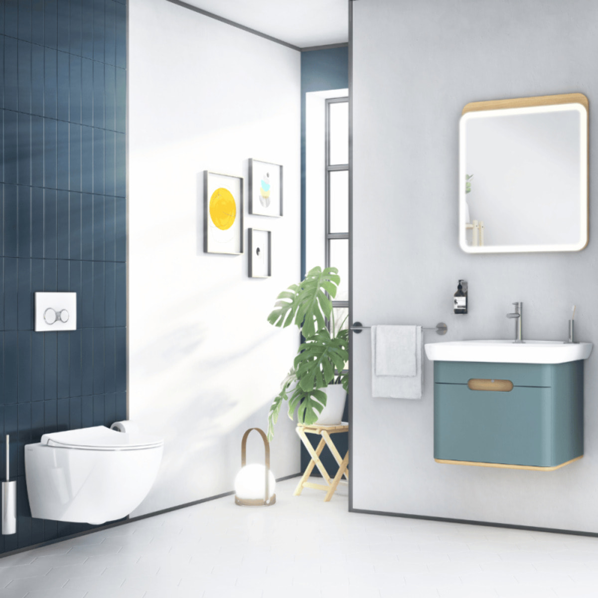 WC suspendu sans bride VITRA Sento blanc mat + abattant