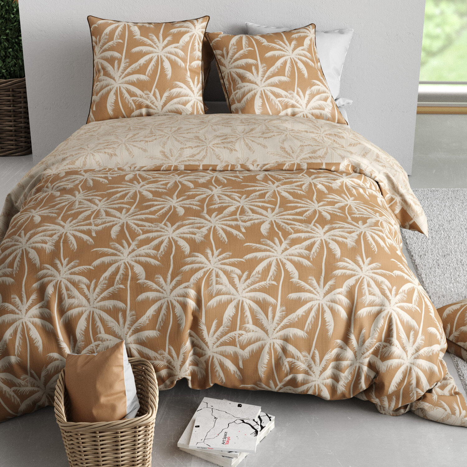 Parure housse de couette 3pcs 100% coton 57 fils lola