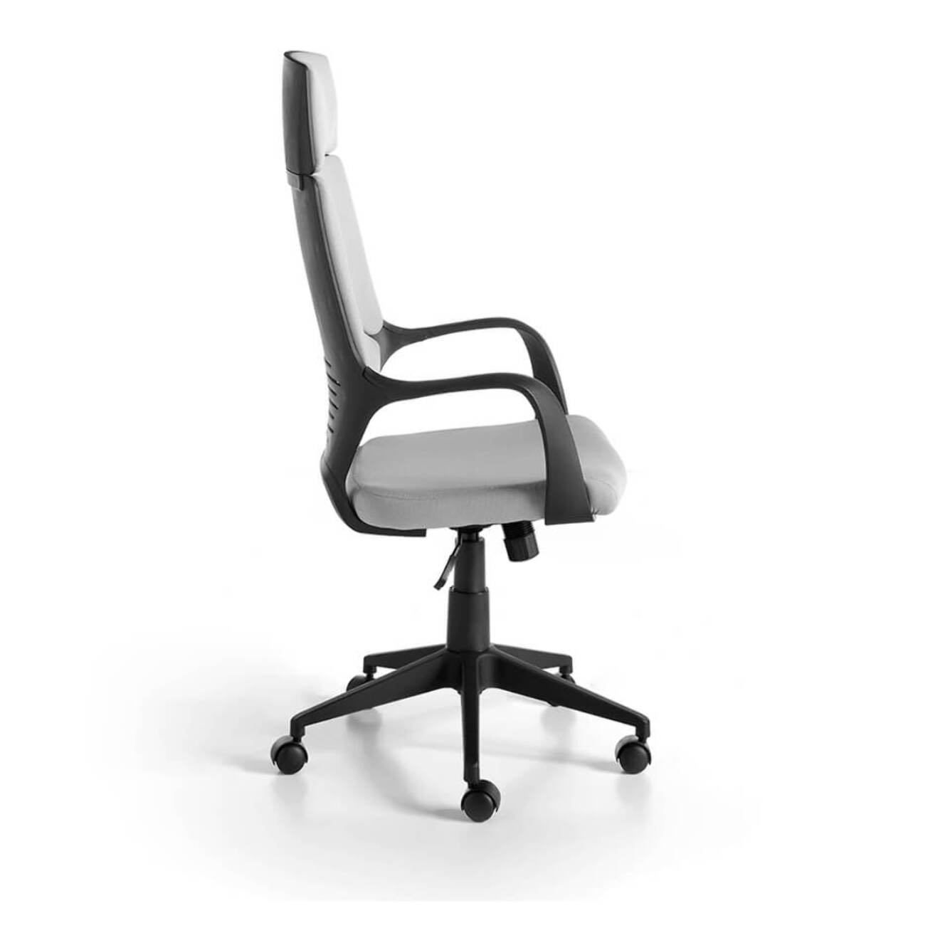 Sillón Angel Cerdá de oficina con grazos tapizado en tela patas en acero con ruedas 63x63x117cm