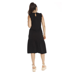 Mamatayoe Vestido Solanum Para Mujer, Negro