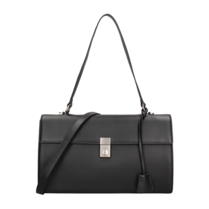 Borsa a spalla da donna Made in Italy - Modello Ereba Ultra - 100% pelle - 34.5 x 21.0 x 10.0 cm