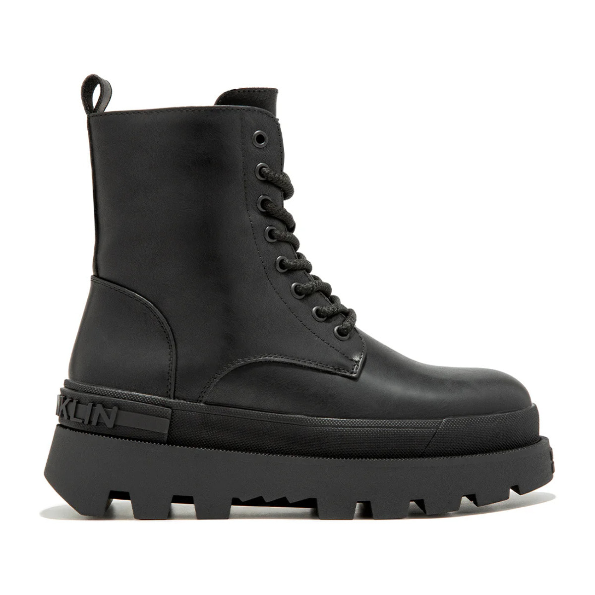 Botas Militares Corte Bajo All Track Full Negro D.Franklin